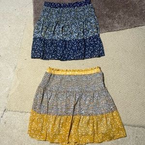 Banana Republic Factory Smocked Fit and Flare Skirts XS